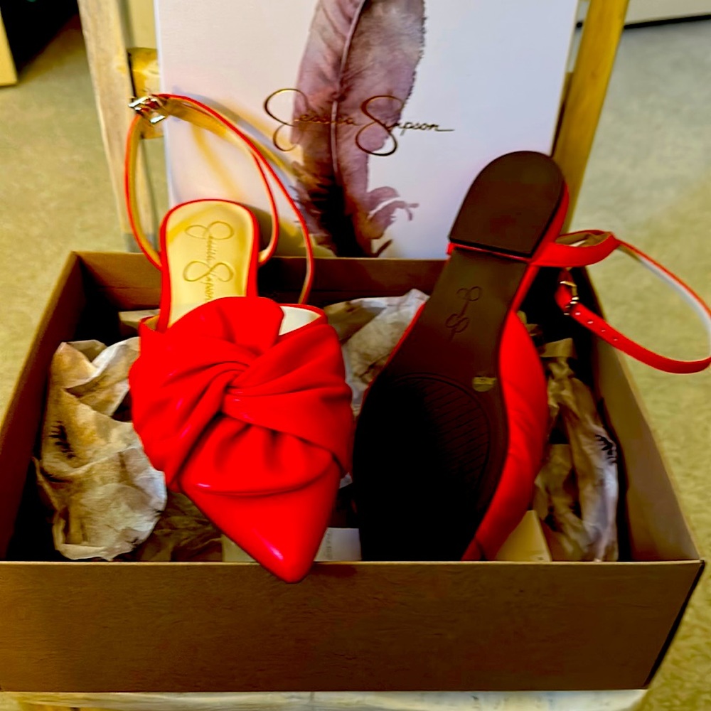 Jessica Simpson flats, size 8M/38 1/2